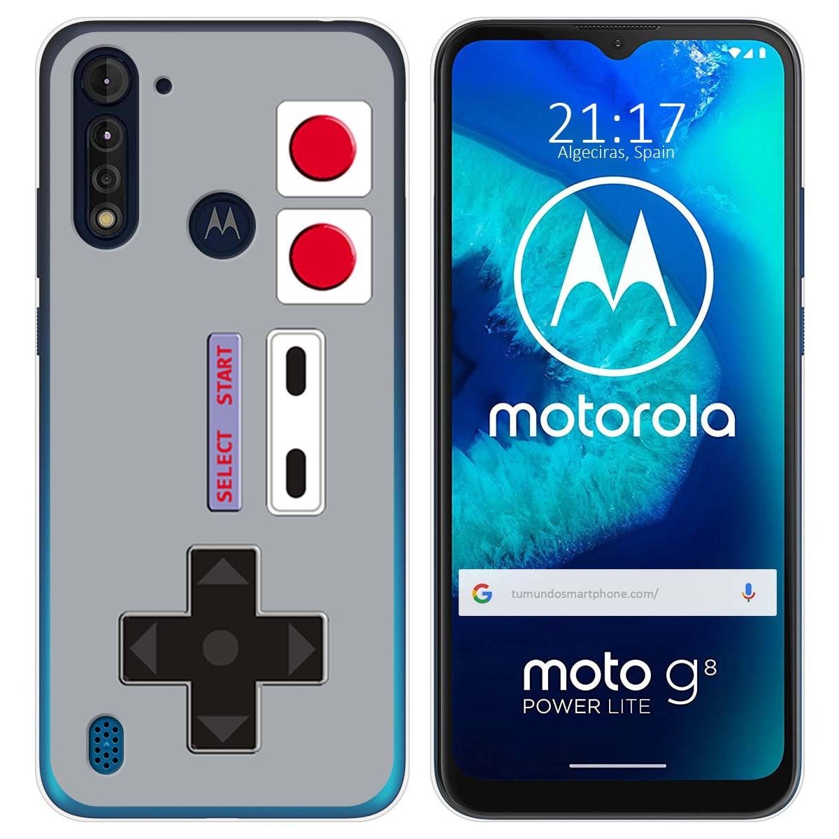 Funda Gel Tpu para Motorola Moto G8 Power Lite diseño Consola Dibujos