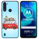 Funda Gel Tpu para Motorola Moto G8 Power Lite diseño Furgoneta Dibujos