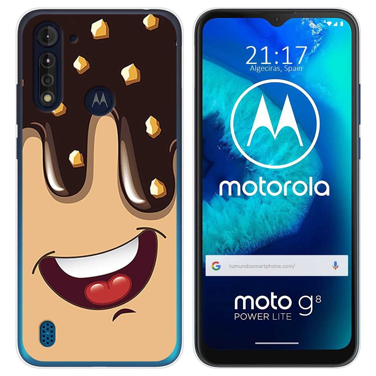 Funda Gel Tpu para Motorola Moto G8 Power Lite diseño Helado Chocolate Dibujos