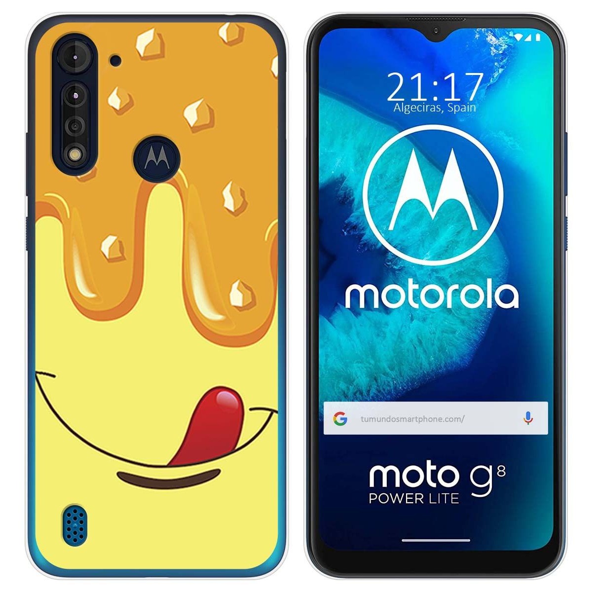 Funda Gel Tpu para Motorola Moto G8 Power Lite diseño Helado Vainilla Dibujos
