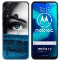 Funda Gel Tpu para Motorola Moto G8 Power Lite diseño Ojo Dibujos