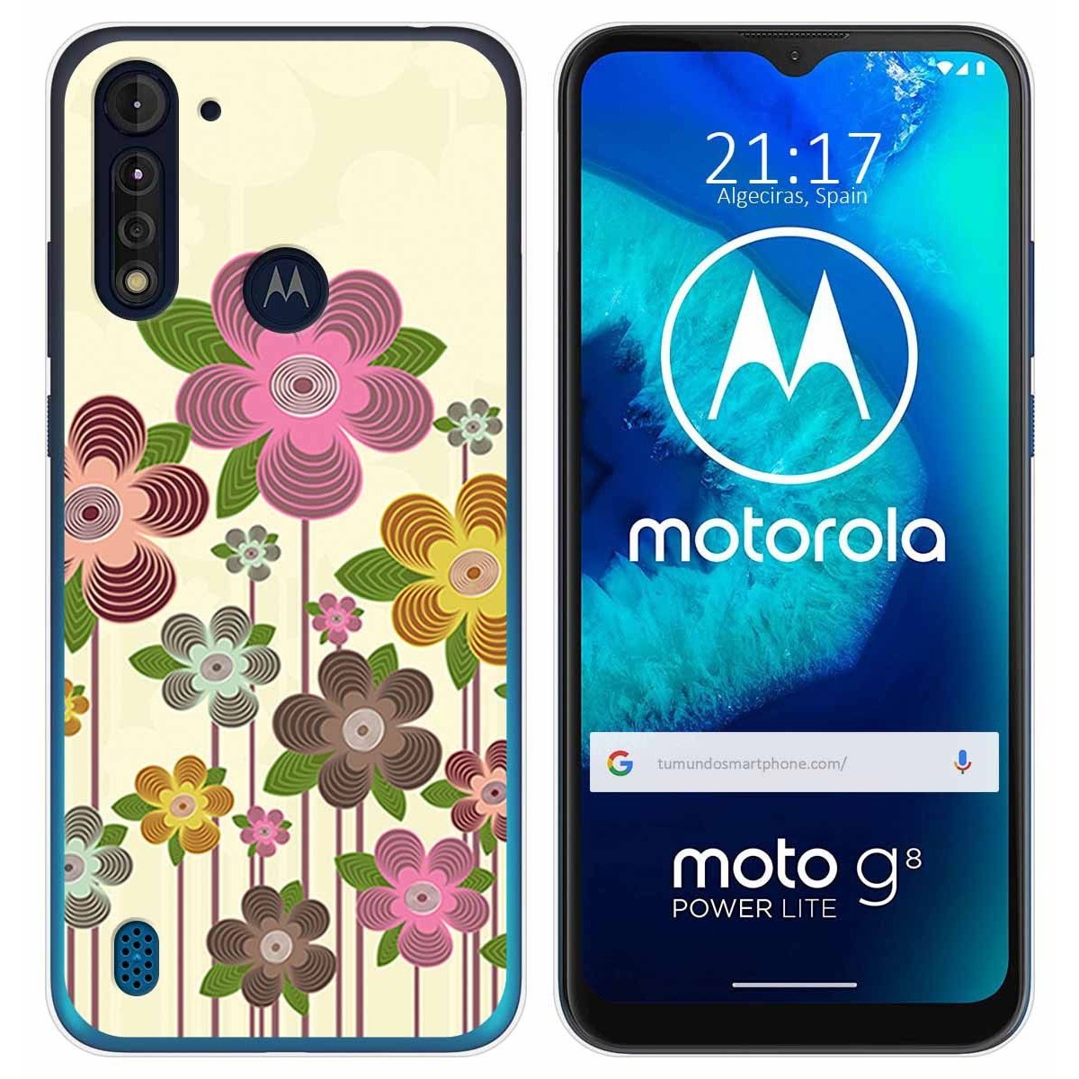 Funda Gel Tpu para Motorola Moto G8 Power Lite diseño Primavera En Flor Dibujos