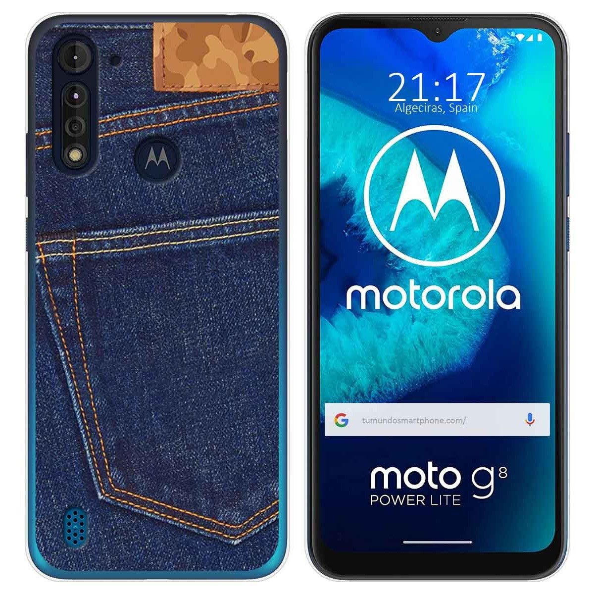 Funda Gel Tpu para Motorola Moto G8 Power Lite diseño Vaquero Dibujos