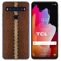 Funda Gel Tpu para TCL 10L diseño Cuero 01 Dibujos