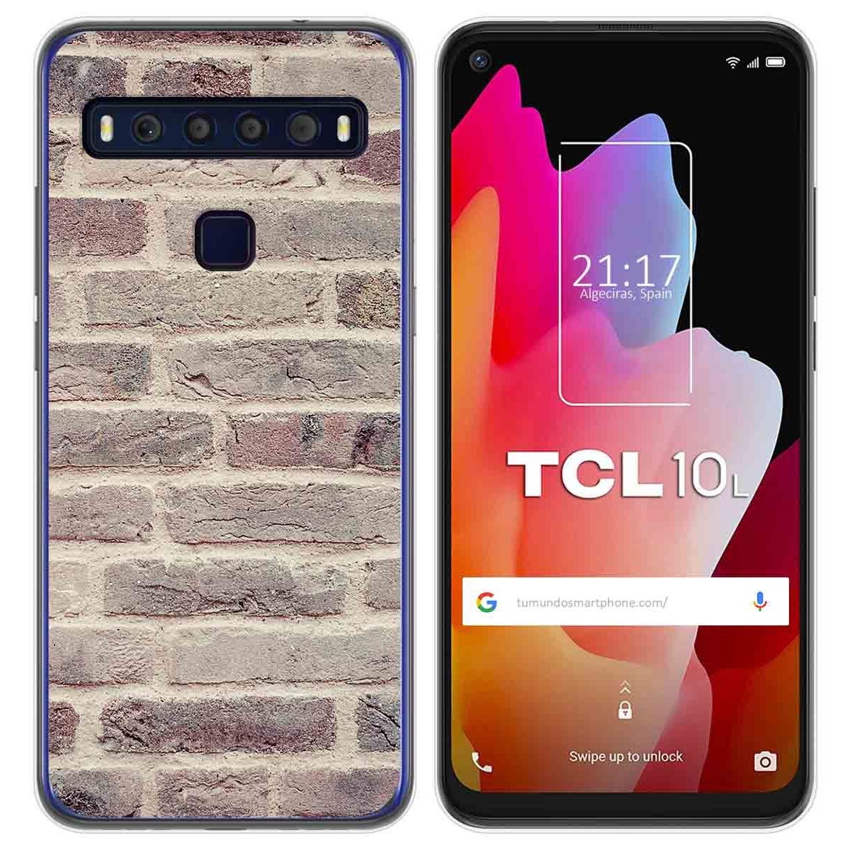 Funda Gel Tpu para TCL 10L diseño Ladrillo 01 Dibujos