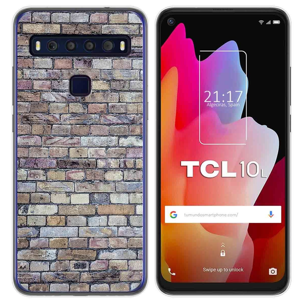 Funda Gel Tpu para TCL 10L diseño Ladrillo 02 Dibujos