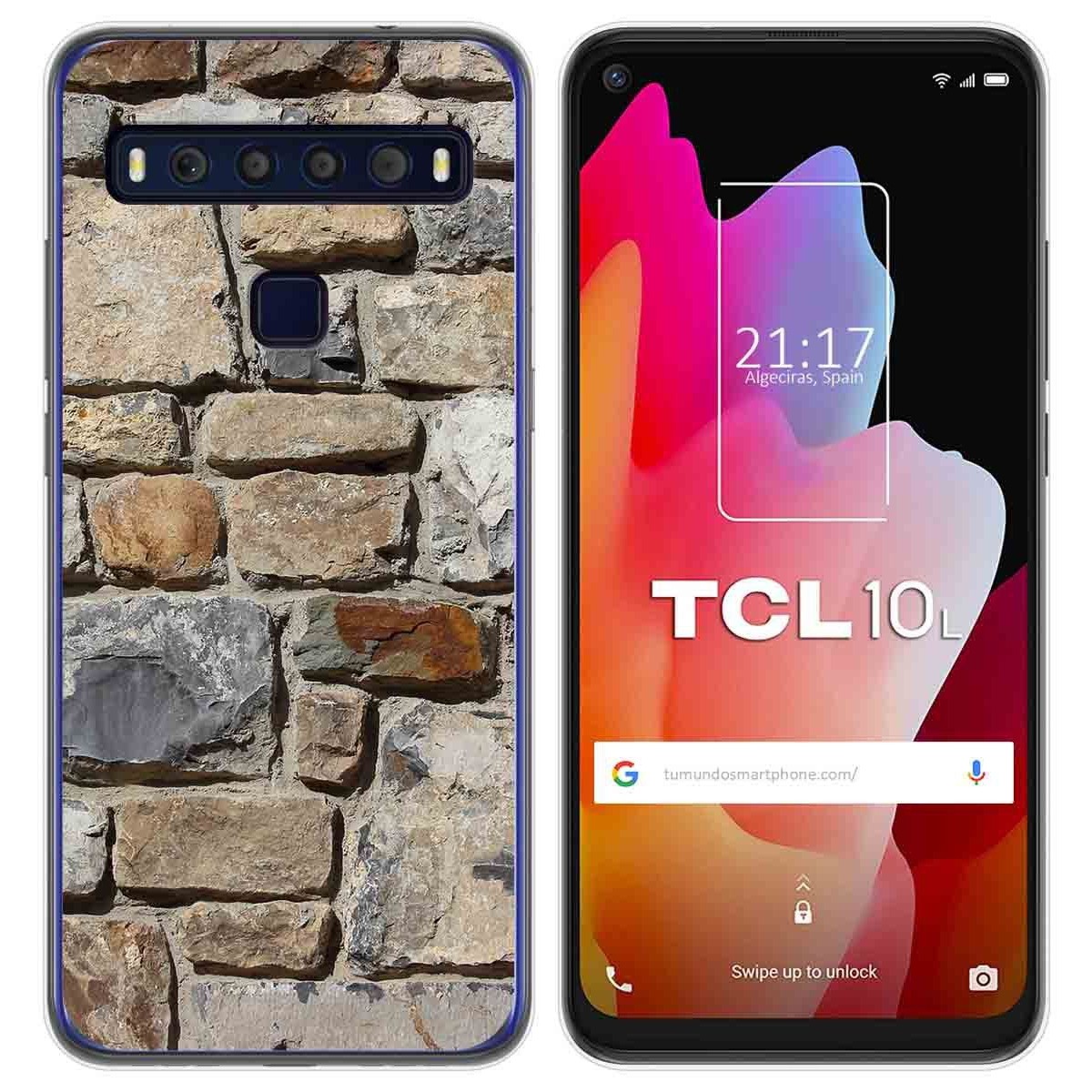 Funda Gel Tpu para TCL 10L diseño Ladrillo 03 Dibujos