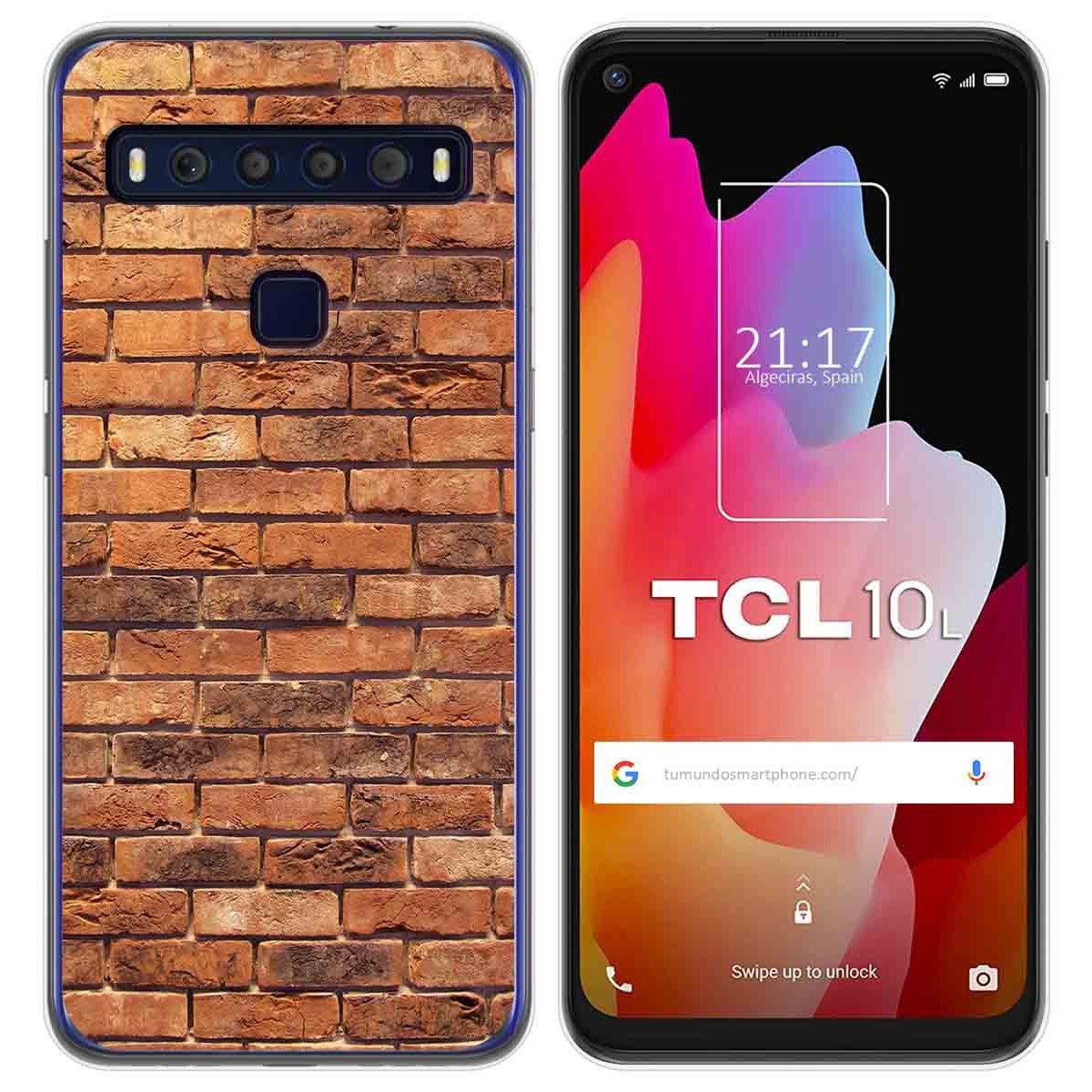 Funda Gel Tpu para TCL 10L diseño Ladrillo 04 Dibujos