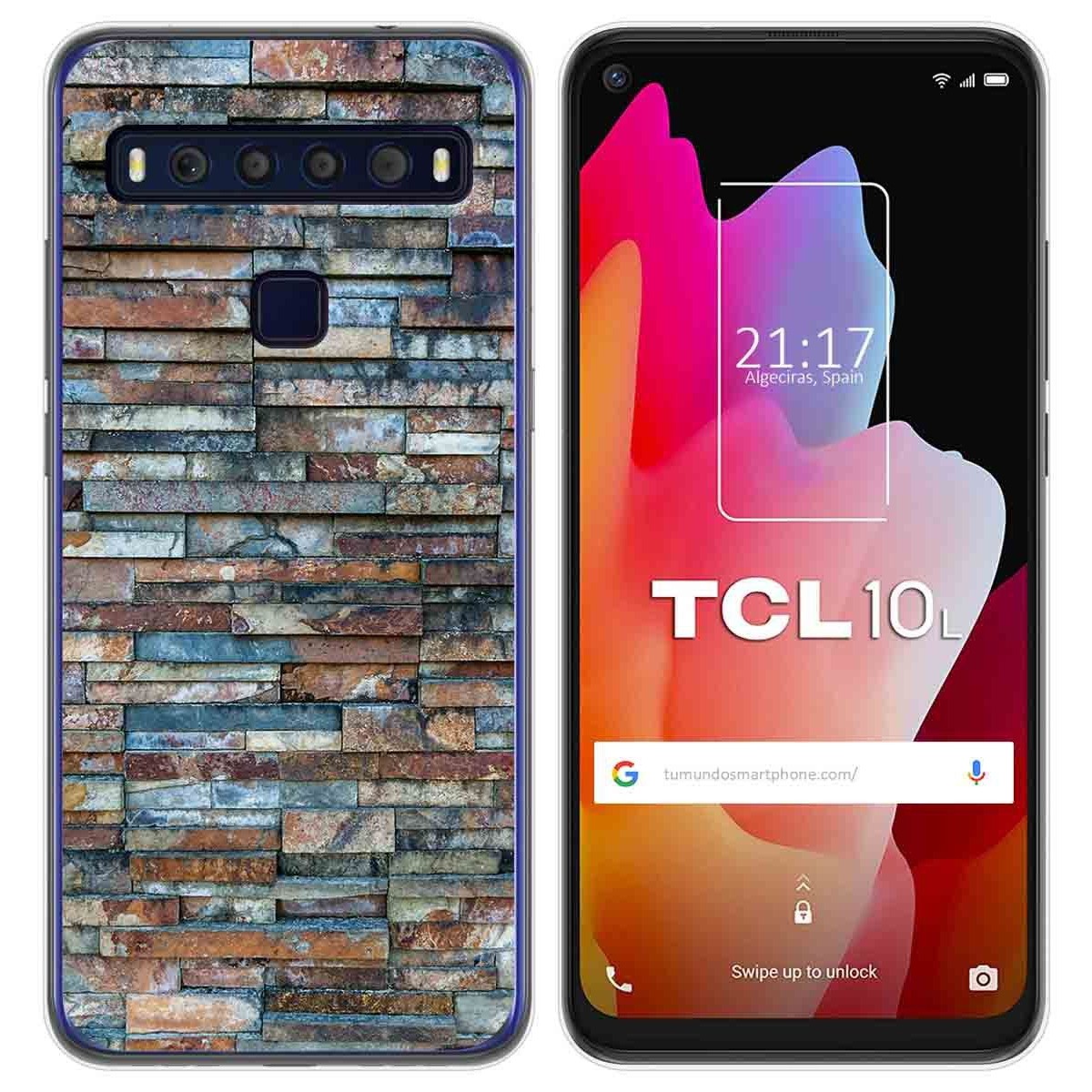 Funda Gel Tpu para TCL 10L diseño Ladrillo 05 Dibujos