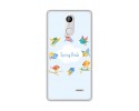 Funda Gel Tpu para Leagoo M5 Plus Diseño Spring Birds Dibujos