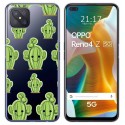 Funda Gel Transparente para Oppo Reno 4Z 5G diseño Cactus Dibujos