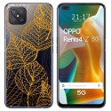 Funda Gel Transparente para Oppo Reno 4Z 5G diseño Hojas Dibujos