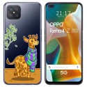 Funda Gel Transparente para Oppo Reno 4Z 5G diseño Jirafa Dibujos