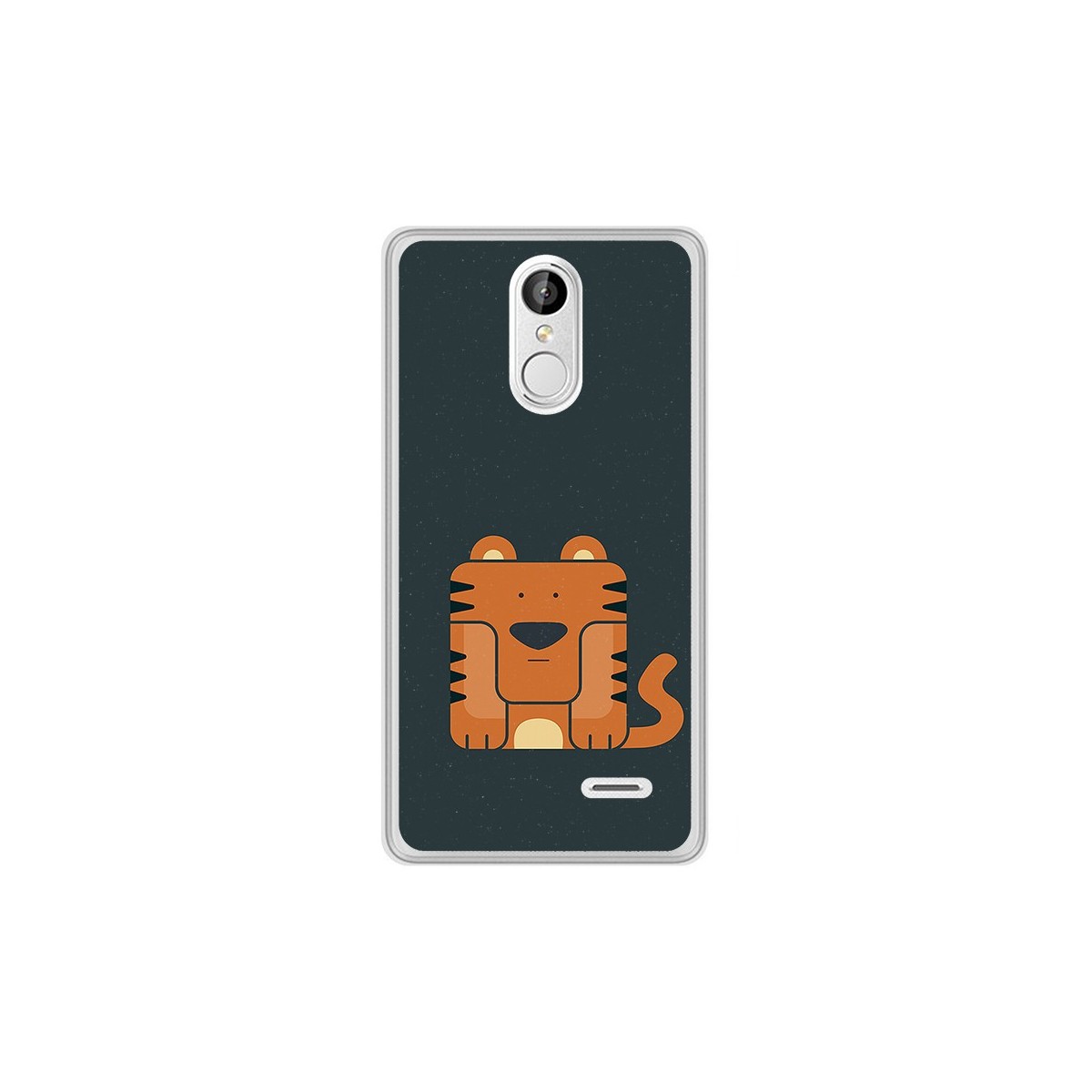 Funda Gel Tpu para Leagoo M5 Plus Diseño Tigre Dibujos