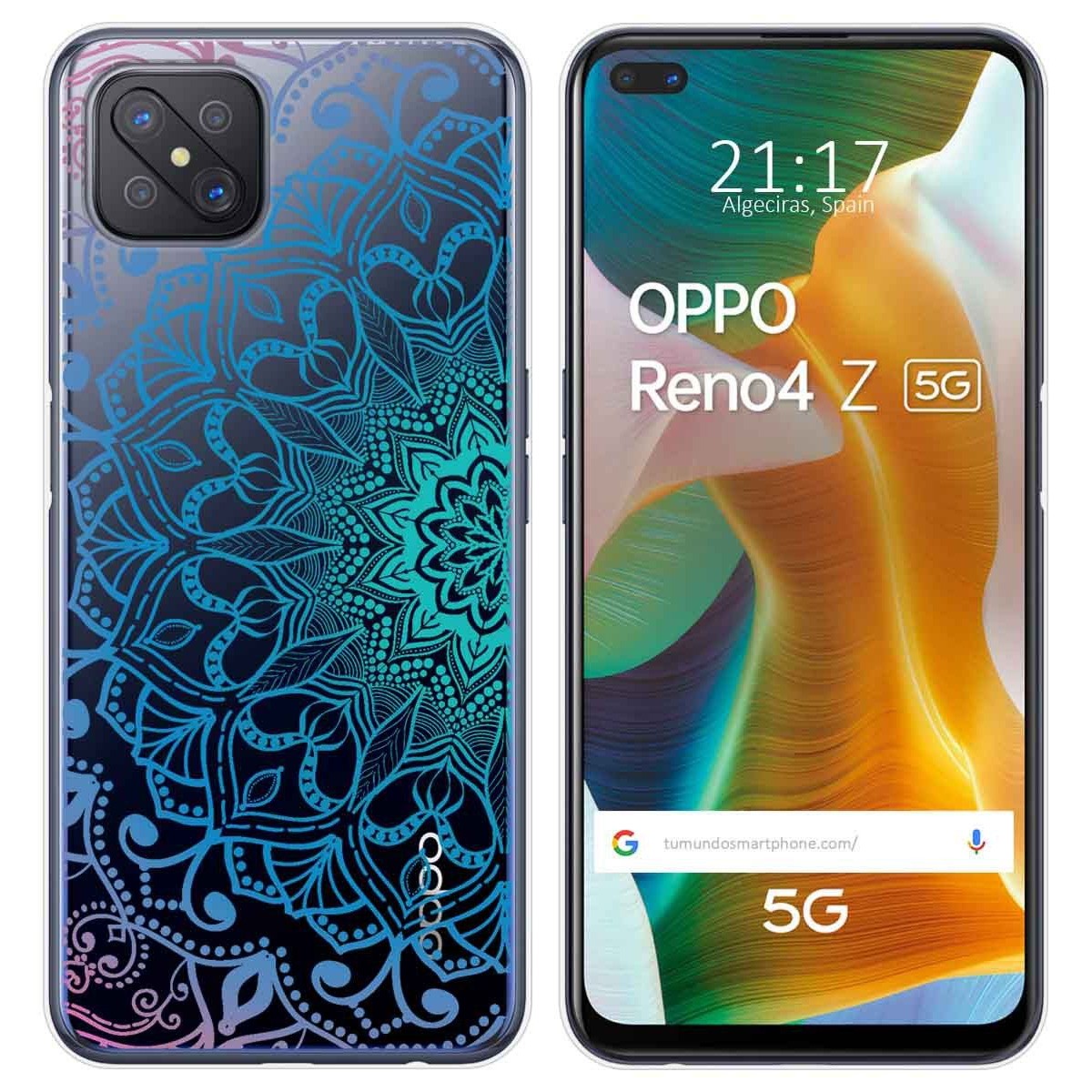 Funda Gel Transparente para Oppo Reno 4Z 5G diseño Mandala Dibujos