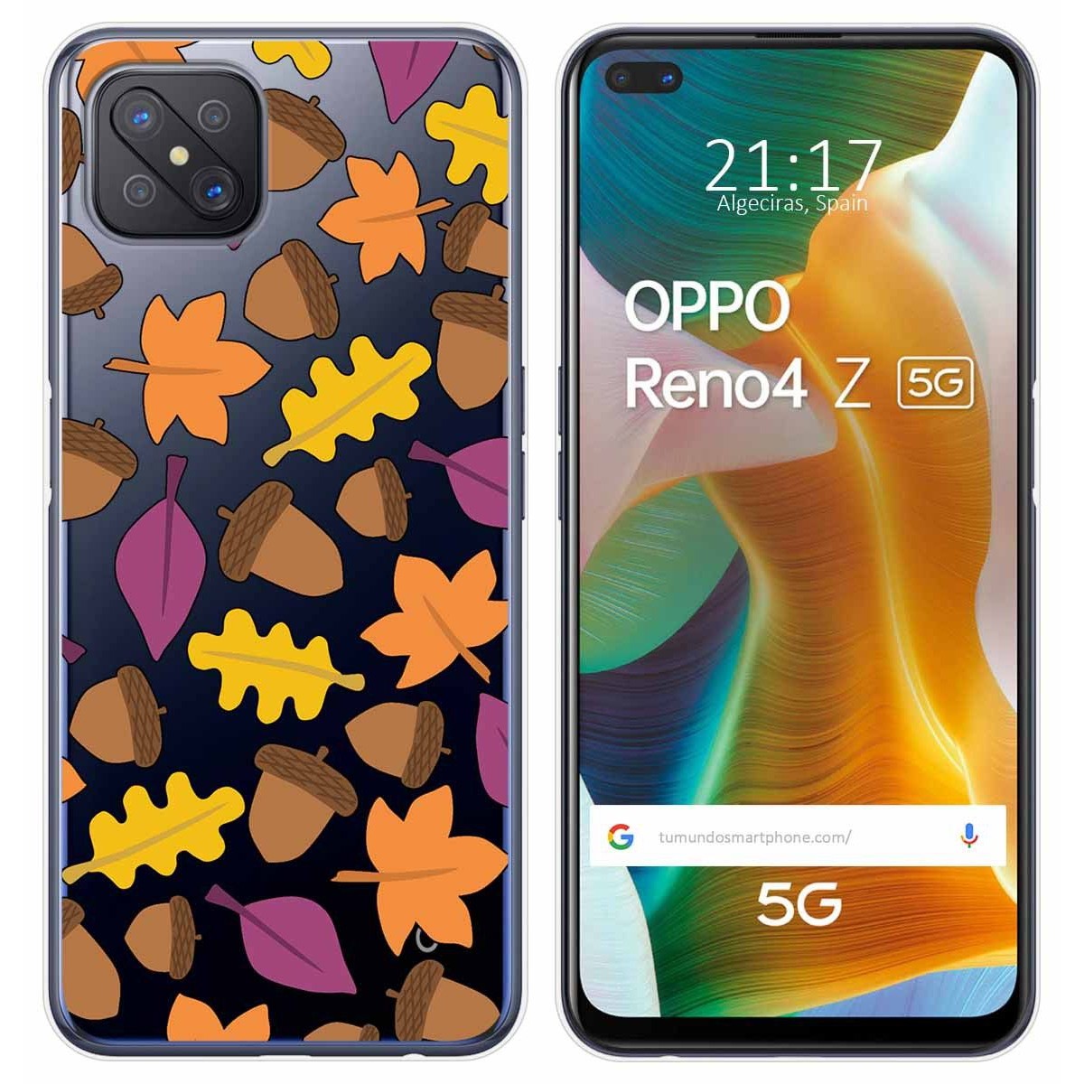 Funda Gel Transparente para Oppo Reno 4Z 5G diseño Otoño Dibujos