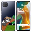 Funda Gel Transparente para Oppo Reno 4Z 5G diseño Panda Dibujos