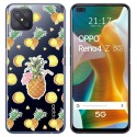 Funda Gel Transparente para Oppo Reno 4Z 5G diseño Piña Dibujos