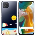 Funda Gel Transparente para Oppo Reno 4Z 5G diseño Playa Dibujos