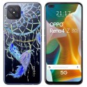 Funda Gel Transparente para Oppo Reno 4Z 5G diseño Plumas Dibujos