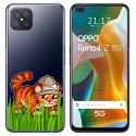 Funda Gel Transparente para Oppo Reno 4Z 5G diseño Tigre Dibujos