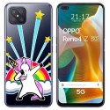 Funda Gel Transparente para Oppo Reno 4Z 5G diseño Unicornio Dibujos