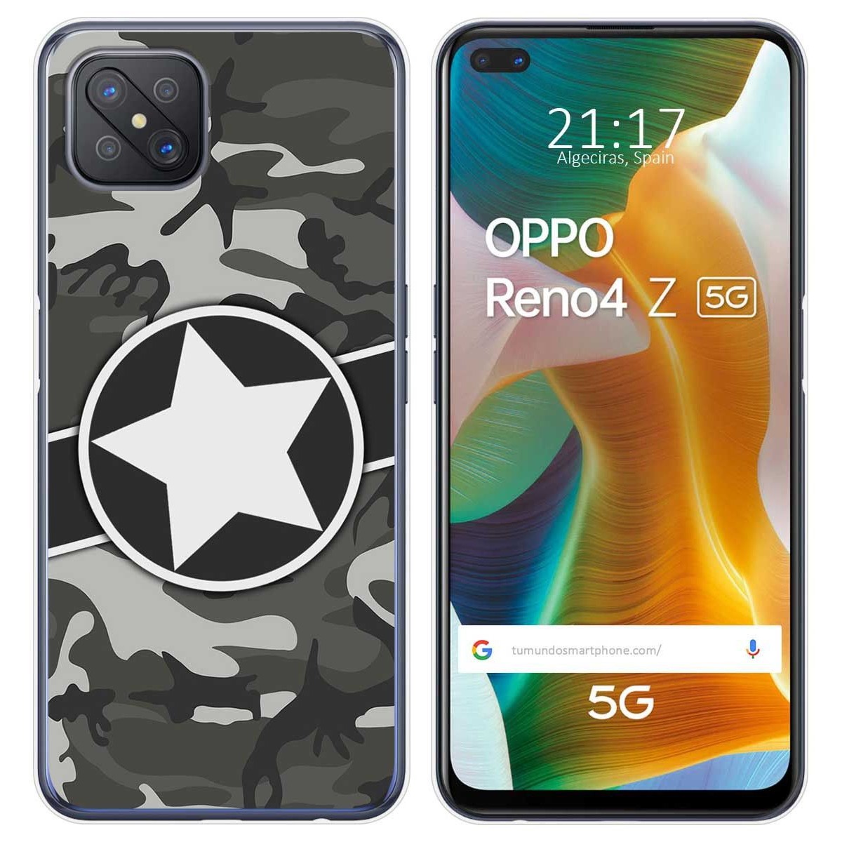 Funda Gel Tpu para Oppo Reno 4Z 5G diseño Camuflaje 02 Dibujos