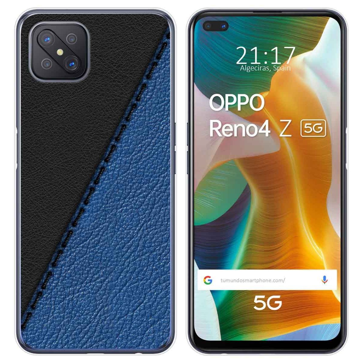 Funda Gel Tpu para Oppo Reno 4Z 5G diseño Cuero 02 Dibujos
