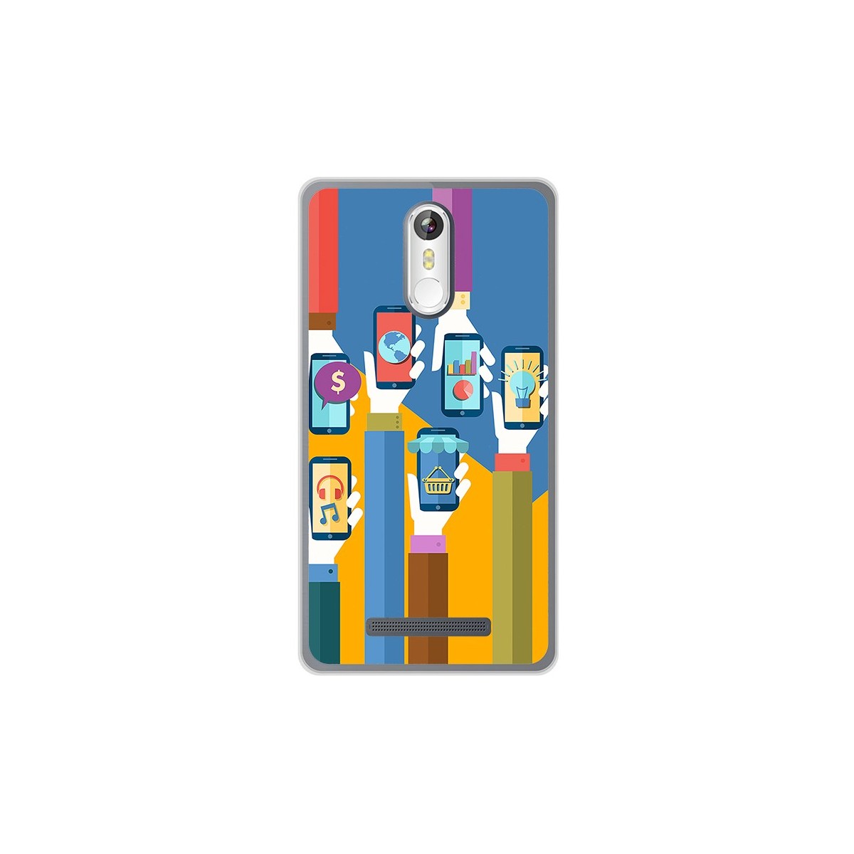 Funda Gel Tpu para Leagoo M8 / M8 Pro Diseño Apps Dibujos
