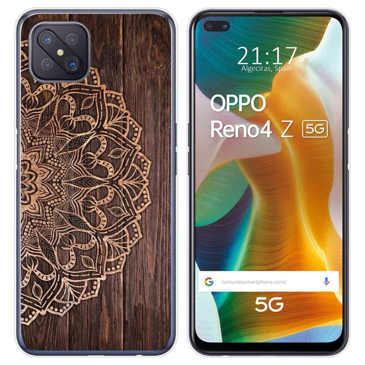 Funda Gel Tpu para Oppo Reno 4Z 5G diseño Madera 06 Dibujos