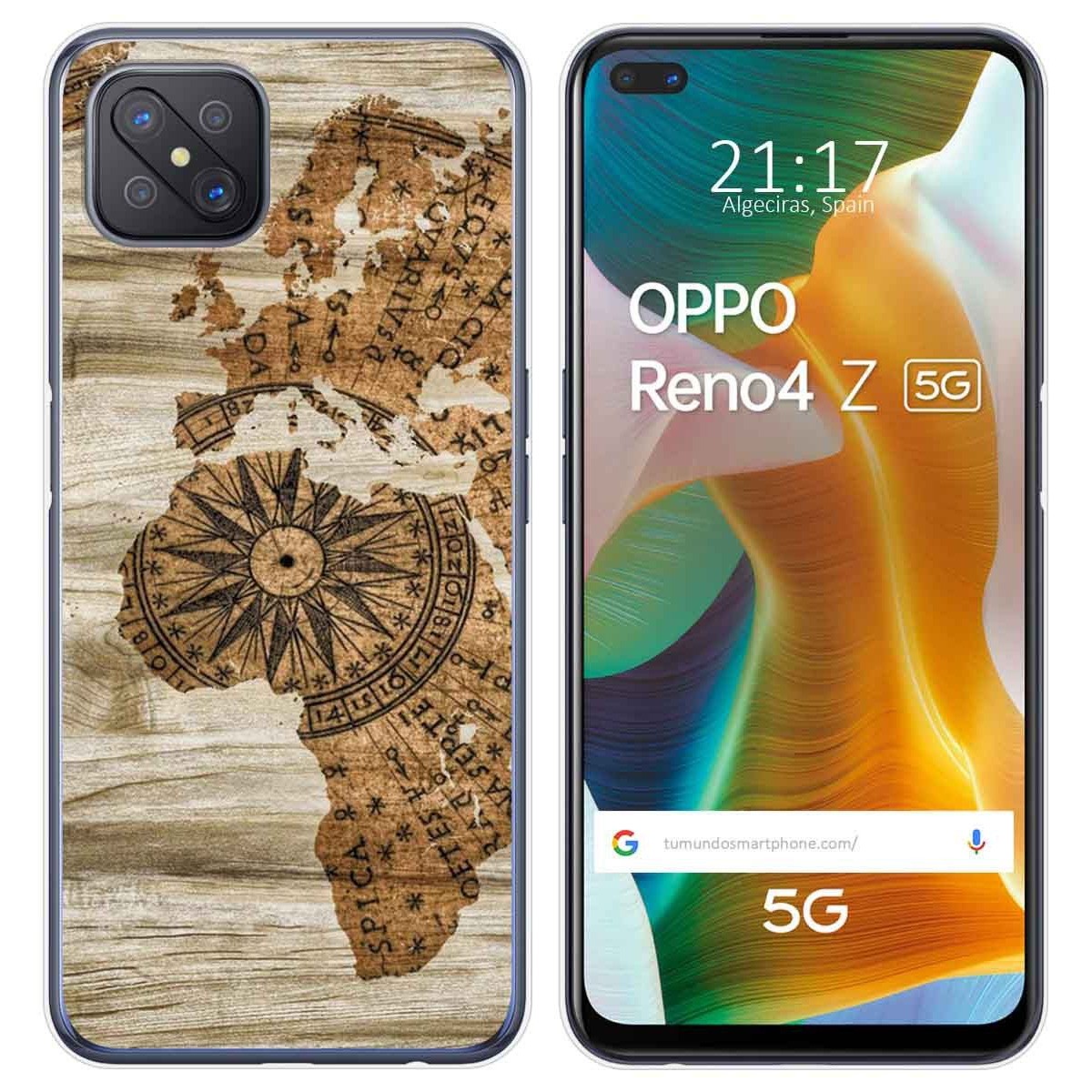 Funda Gel Tpu para Oppo Reno 4Z 5G diseño Madera 07 Dibujos