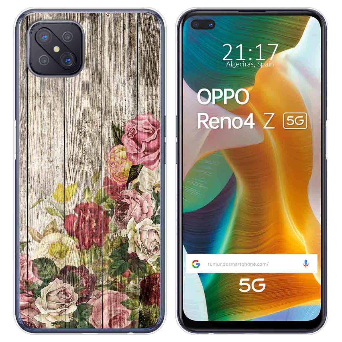 Funda Gel Tpu para Oppo Reno 4Z 5G diseño Madera 08 Dibujos