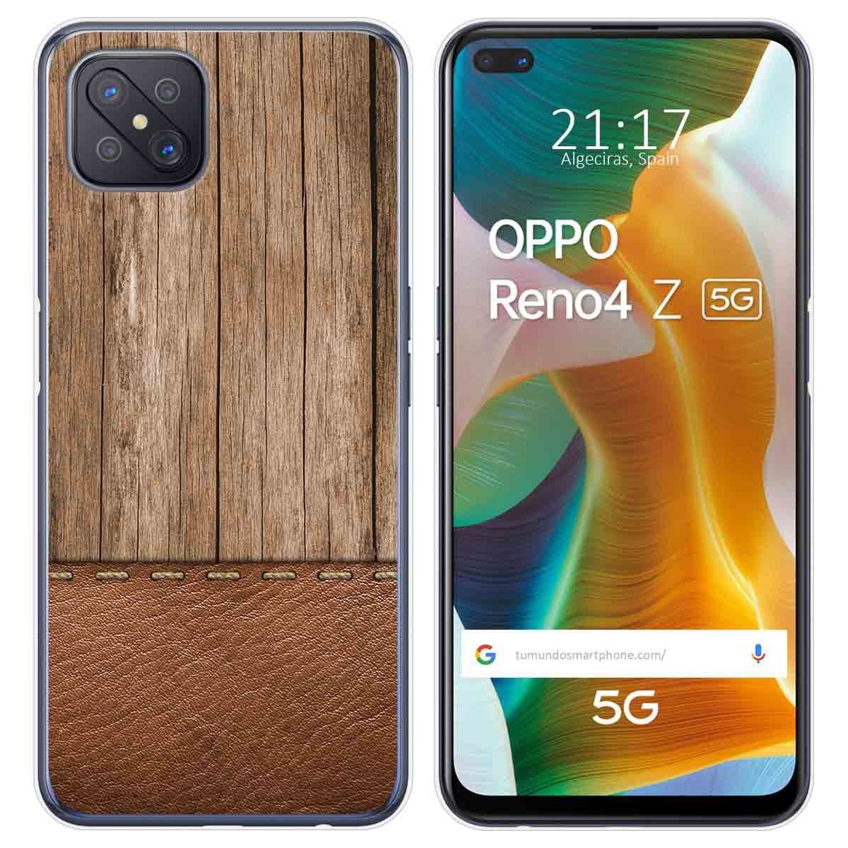 Funda Gel Tpu para Oppo Reno 4Z 5G diseño Madera 09 Dibujos