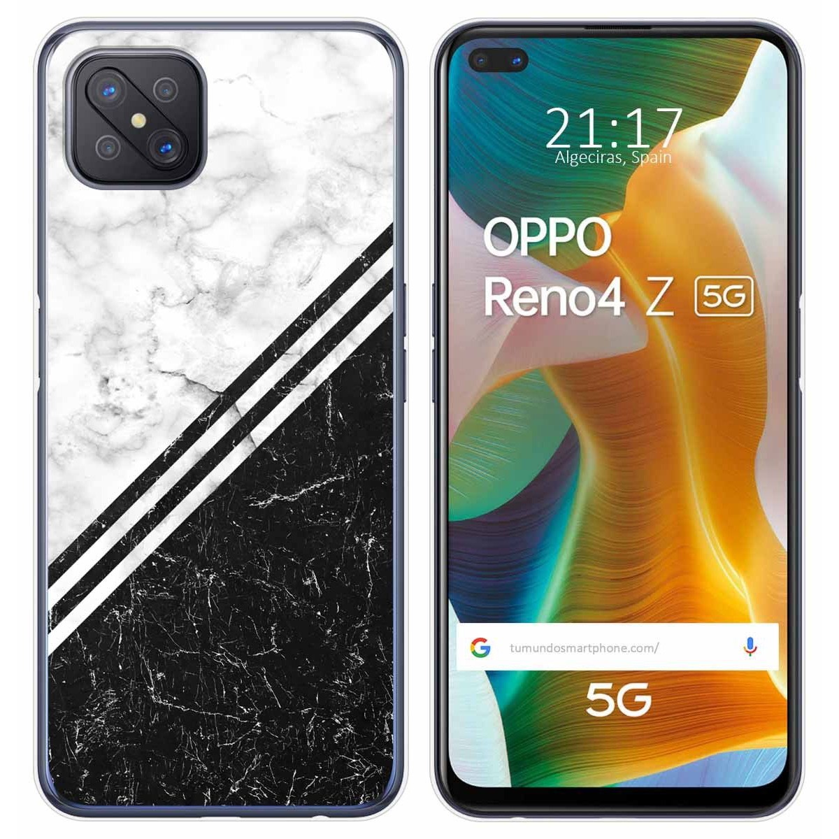 Funda Gel Tpu para Oppo Reno 4Z 5G diseño Mármol 01 Dibujos