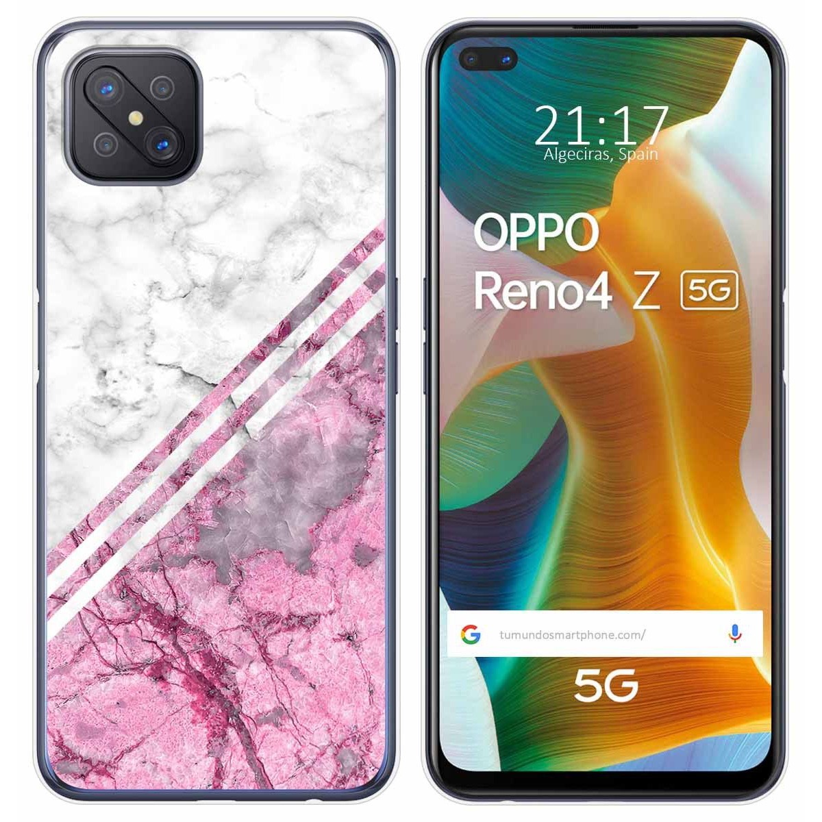 Funda Gel Tpu para Oppo Reno 4Z 5G diseño Mármol 03 Dibujos
