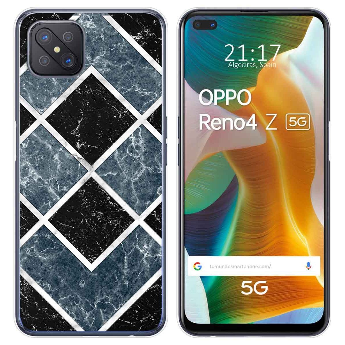 Funda Gel Tpu para Oppo Reno 4Z 5G diseño Mármol 06 Dibujos