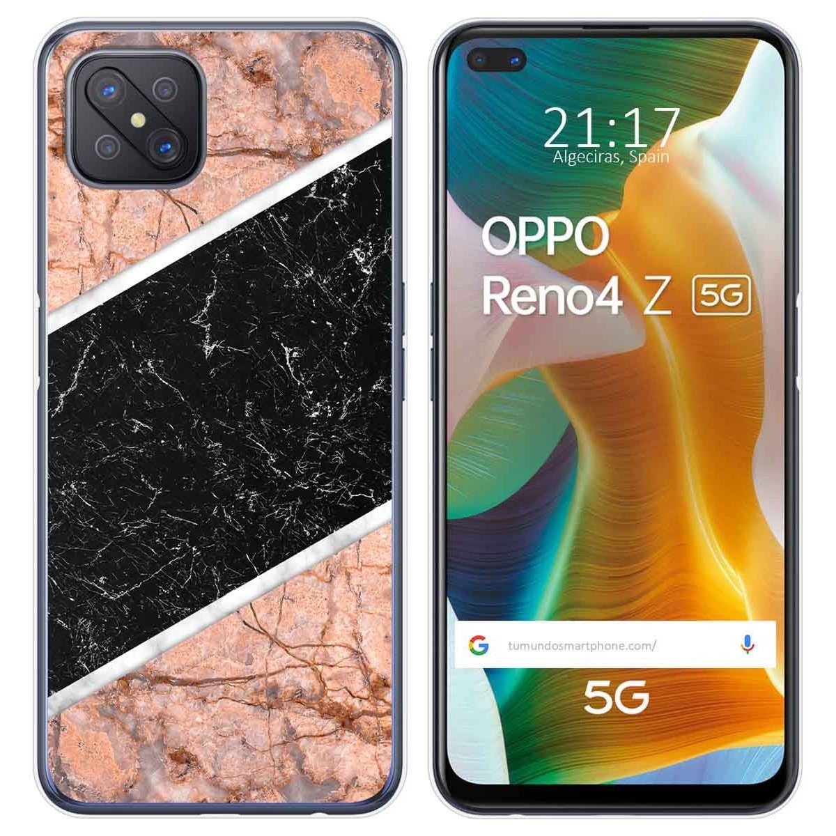 Funda Gel Tpu para Oppo Reno 4Z 5G diseño Mármol 07 Dibujos