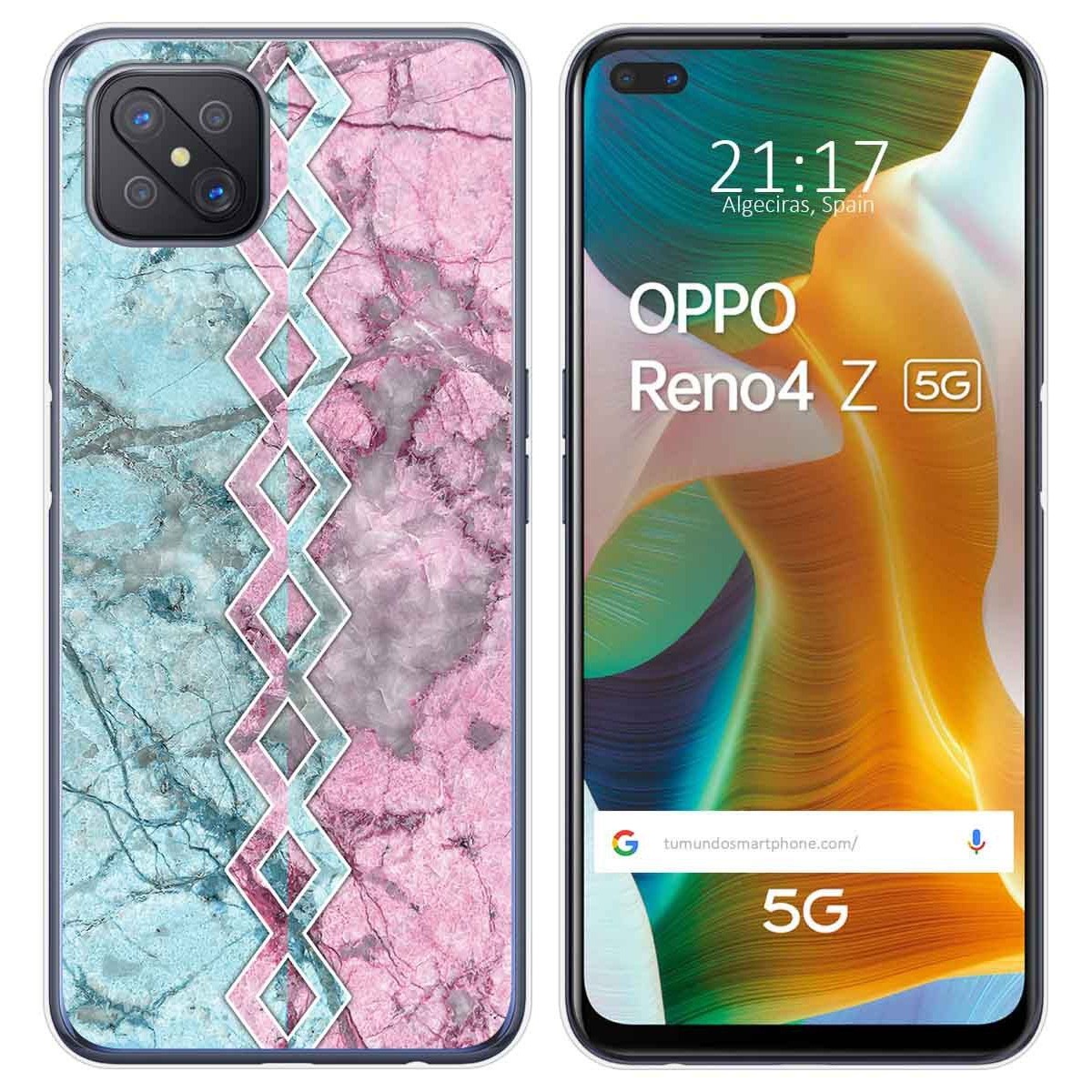 Funda Gel Tpu para Oppo Reno 4Z 5G diseño Mármol 08 Dibujos