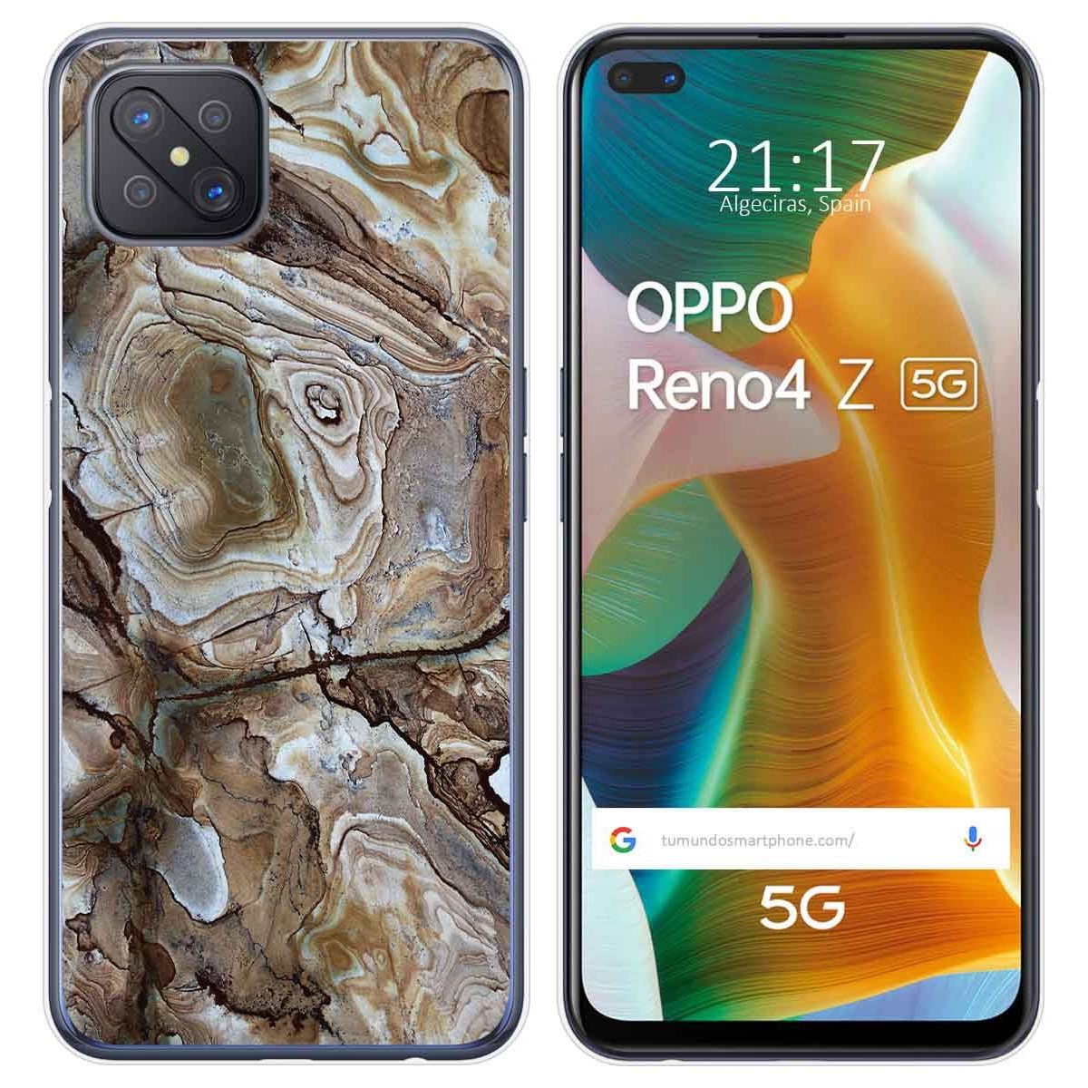 Funda Gel Tpu para Oppo Reno 4Z 5G diseño Mármol 14 Dibujos