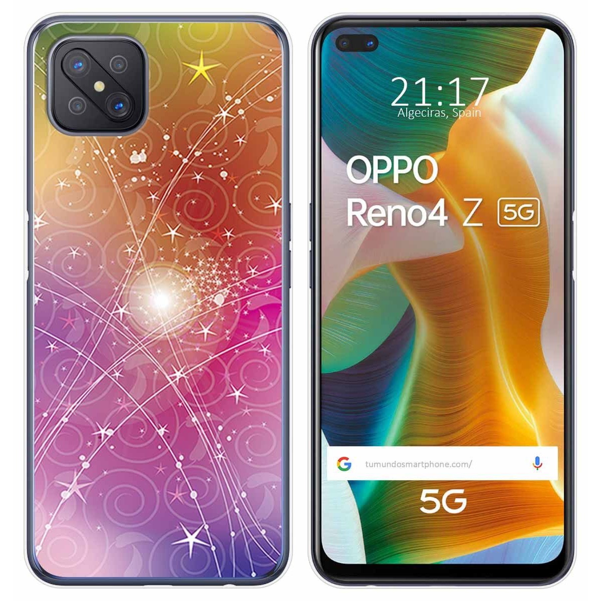 Funda Gel Tpu para Oppo Reno 4Z 5G diseño Abstracto Dibujos