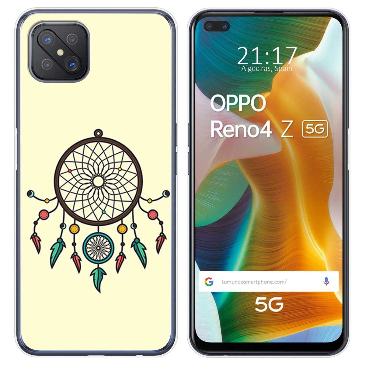 Funda Gel Tpu para Oppo Reno 4Z 5G diseño Atrapasueños Dibujos