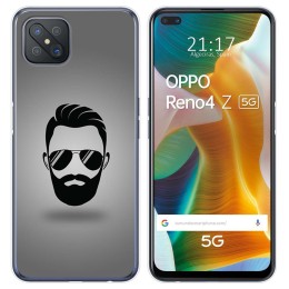 Funda Gel Tpu para Oppo Reno 4Z 5G diseño Barba Dibujos