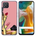 Funda Gel Tpu para Oppo Reno 4Z 5G diseño Brochas Dibujos
