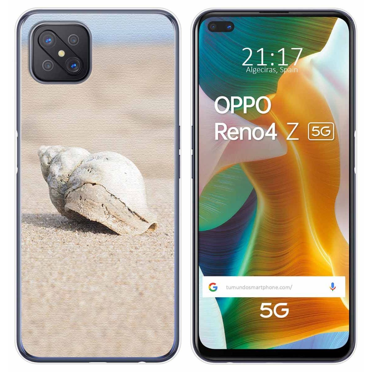 Funda Gel Tpu para Oppo Reno 4Z 5G diseño Concha Dibujos
