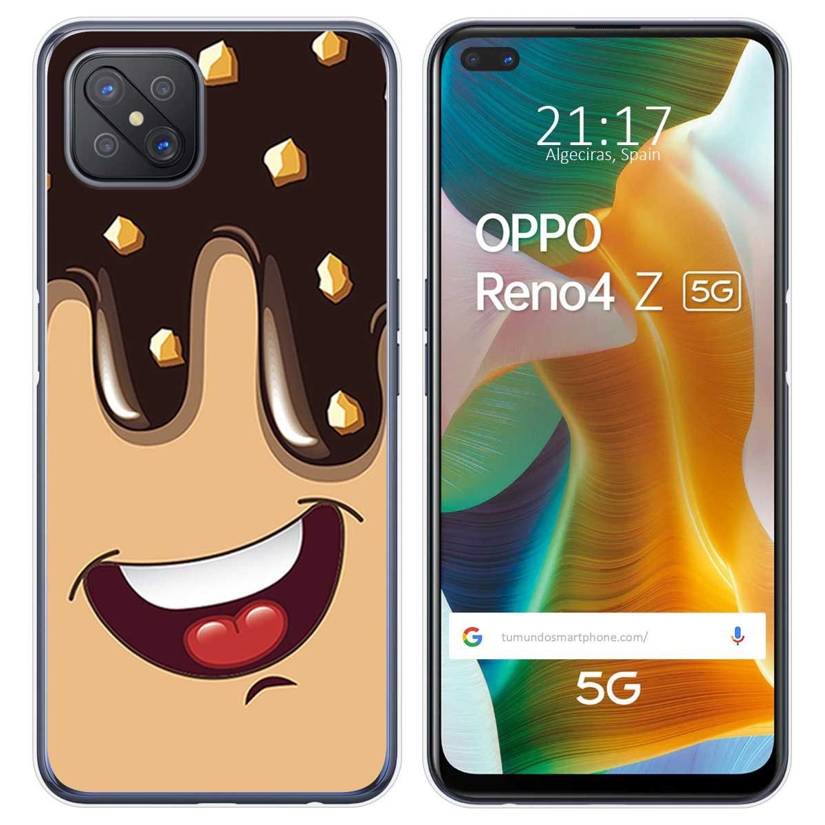 Funda Gel Tpu para Oppo Reno 4Z 5G diseño Helado Chocolate Dibujos