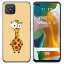 Funda Gel Tpu para Oppo Reno 4Z 5G diseño Jirafa Dibujos