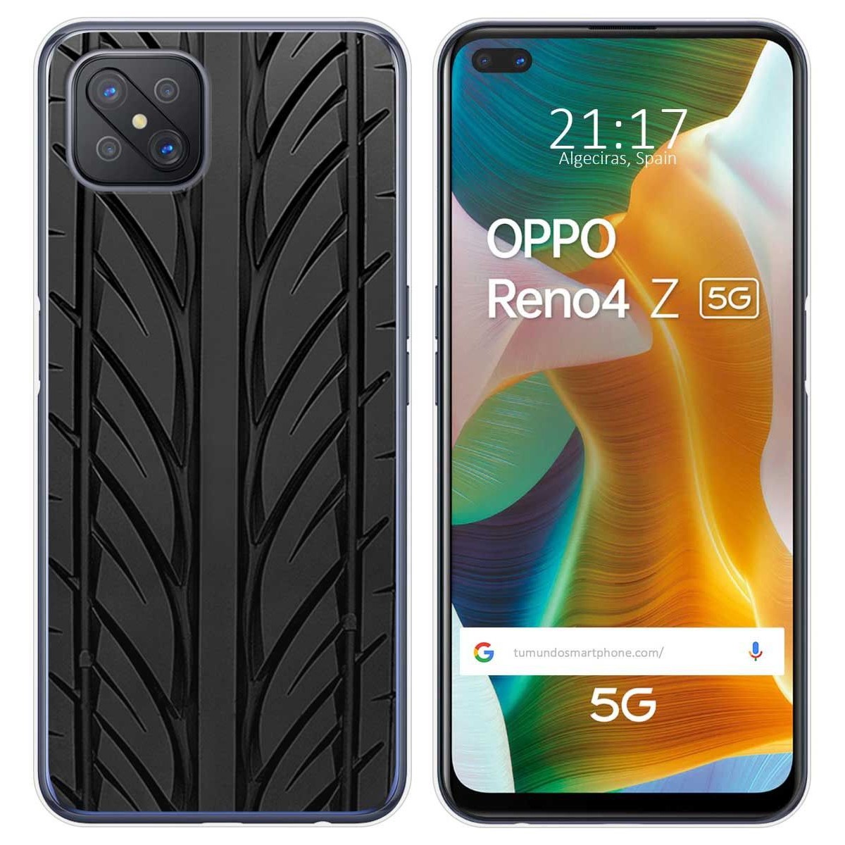 Funda Gel Tpu para Oppo Reno 4Z 5G diseño Neumatico Dibujos
