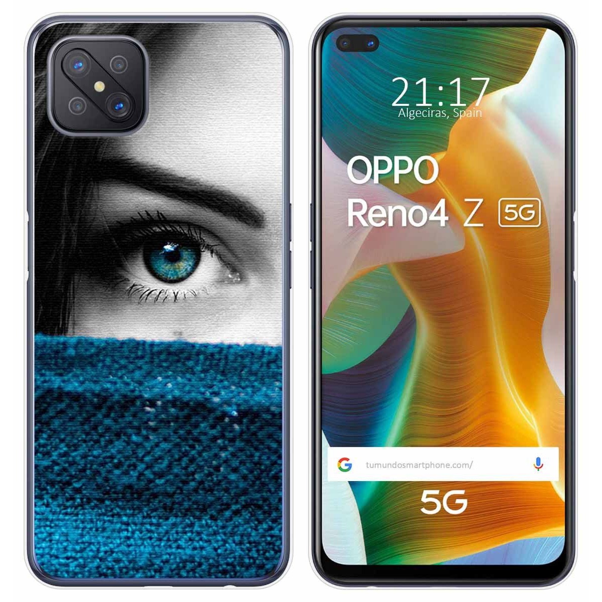 Funda Gel Tpu para Oppo Reno 4Z 5G diseño Ojo Dibujos