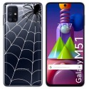 Funda Gel Transparente para Samsung Galaxy M51 diseño Araña Dibujos