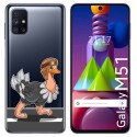 Funda Gel Transparente para Samsung Galaxy M51 diseño Avestruz Dibujos